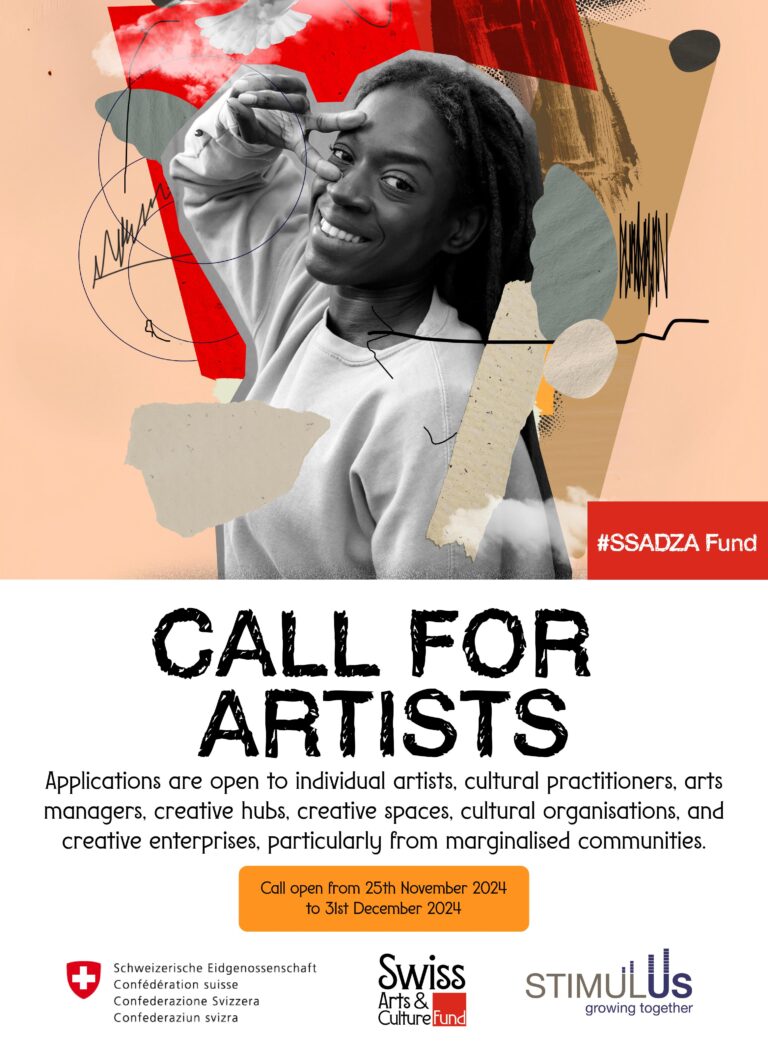 Read more about the article Overwhelming response to the inaugural Swiss Support to Arts Development in Zimbabwe (SSADZA) Fund open call leads to extended selection process.